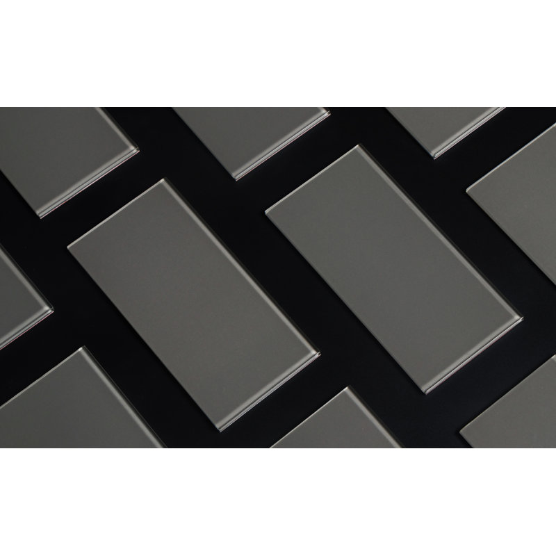 WS Tiles 3'' W x 6'' L Glass Peel and Stick Subway Tile & Reviews